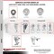 Service Caster 3 Inch Semi Steel Swivel 10mm Threaded Stem Caster Set with Brake SCC SCC-TS20S314-SSS-TLB-M1015-4 - alternate 4